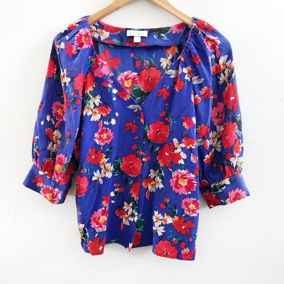 YUMI KIM Fiona Silk Blouse Size Small - Picture 2 of 8